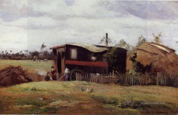 Die böhmischen s Wagen 1862 Camille Pissarro Ölgemälde
